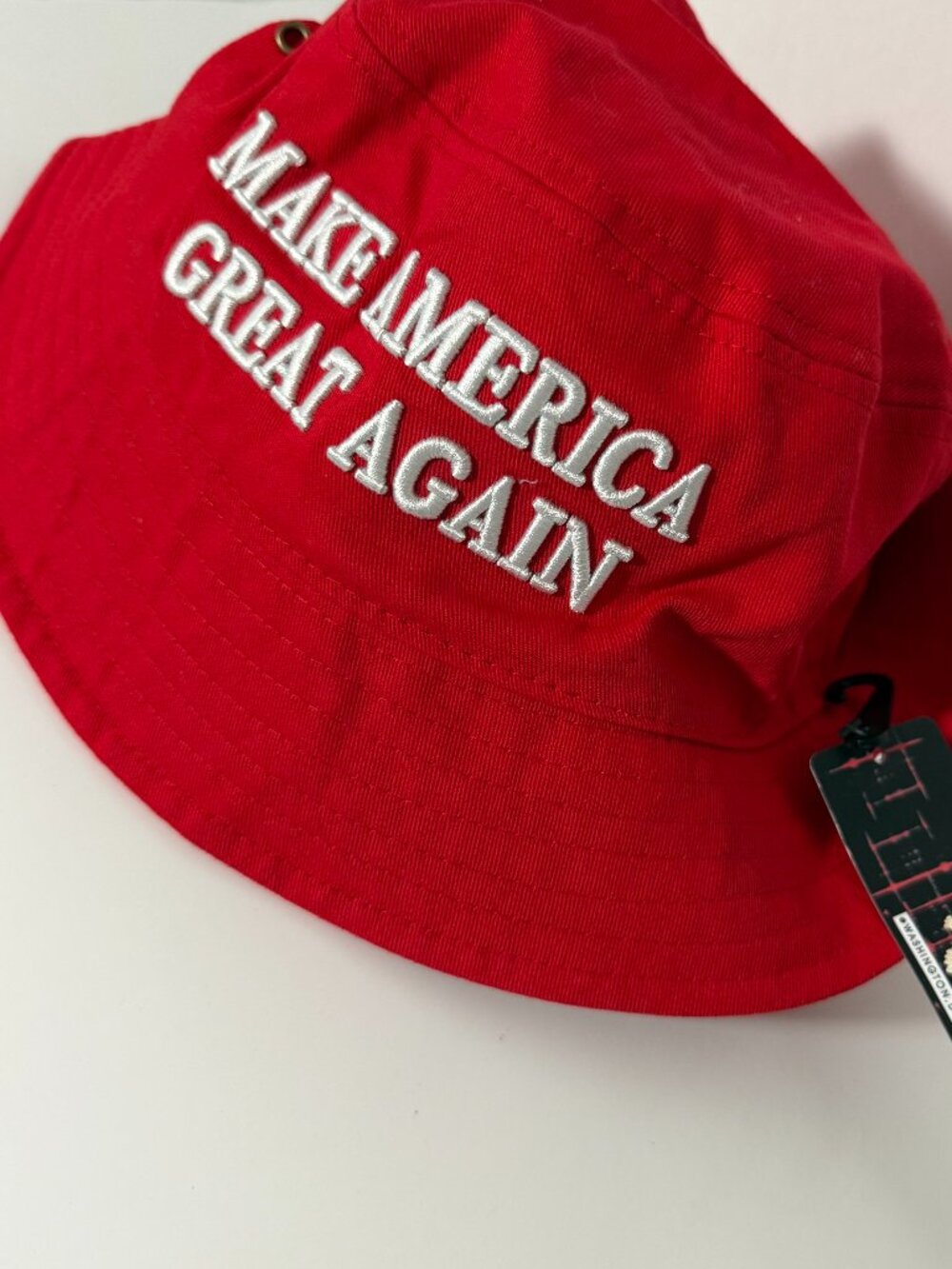 Make America Great Again Bucket Hat Red Embroidered MAGA Cap NEW